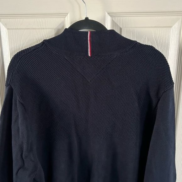 Tommy Hilfiger Men’s XXL Full Zip Navy Blue Jacket - Picture 13 of 15